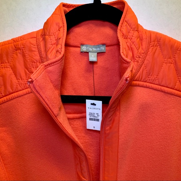 🆕 TALBOTS Small Womens Vest Orange Coral NWT - Picture 3 of 8